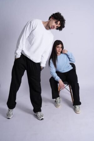 طقم كنزة قطنية "أوفر سايز"